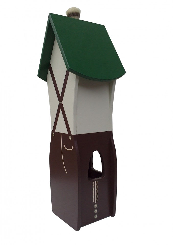 Vogelhaus mit Futterstation, Nistkasten, Lederhose handarbeit 65x18x16 cm